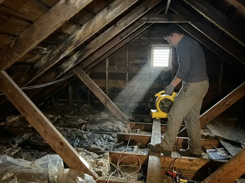 attic-water-damage-drying-proc-007 — frequently asked questions, Emergency Water Extraction & 24/7 Flood Response in Fort Pi…